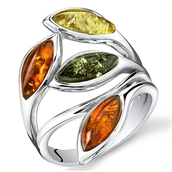 Leafy Gems Ring