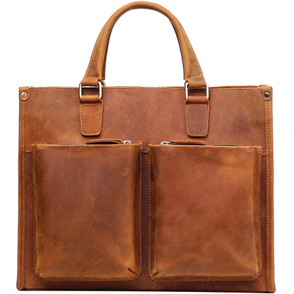 Vintage Cowhide Briefcase